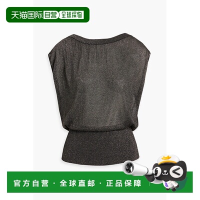 1h可退 潮奢 ZIMMERMANN 女士 金属感弹性针织上衣 4488TS251META