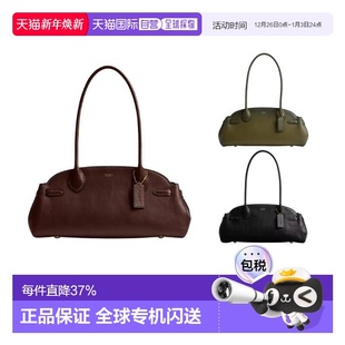 COACH蔲驰Empire 34烫金徽标保龄球包斜挎手提包 Carryall