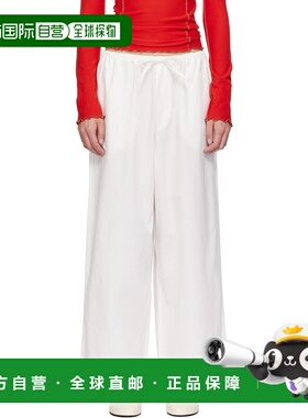 1h可退 潮奢 Baserange 女士 白色 Kolla 阔腿裤 休闲裤长裤TRKO