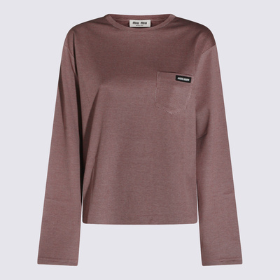 MIU MIU 女士T恤 MJLA47SOOO19J4F0X97 SS2026 白色