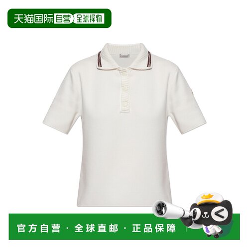 MONCLER 女士POLO衫 L20939A00004M1113002 CO 米白色短袖