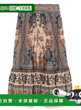 1h可退 潮奢 ZIMMERMANN 女士 蓝色半身裙 3479SSS253BLCMINFLO