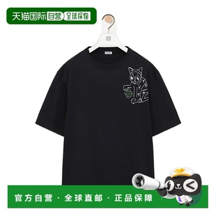 男士 黑色 T恤 SS2026 短袖 H526Y22XCZ1100 LOEWE