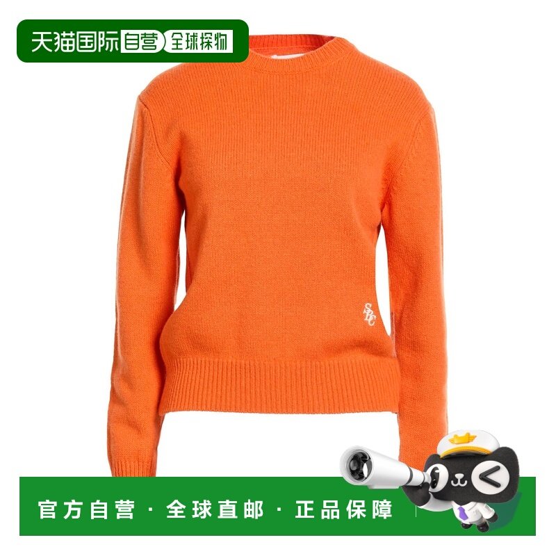 1h可退 潮奢 SPORTY & RICH 女士 毛衣 orange橙色 舒适时尚,女装/女士精品,毛针织衫,淘宝优惠券,粉丝福利购,淘宝优惠卷