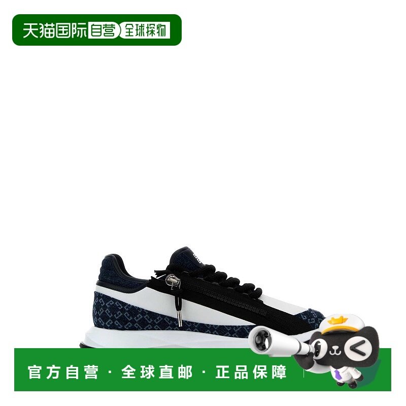 GIVENCHY 男士运动鞋 BH00AFH1UE401 SS2025 黑色 Spectre 皮革与