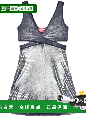 DIESEL 女士连衣裙 A140840AJCS81E AW2024 灰色 Diesel Dresses