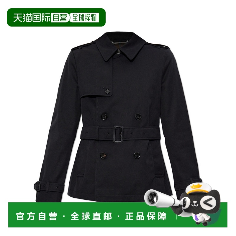 1h可退 BURBERRY 女士外套 81014881 AW2024 黑色 短款风衣夹克