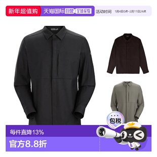 1h可退 ARC‘TERYX始祖鸟男士有机棉LEVON OVERSHIRT刺绣LOGO城市