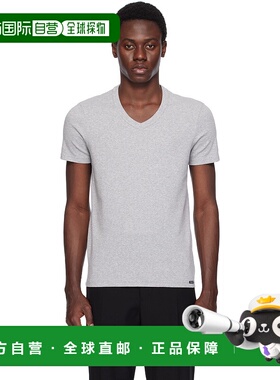 1h可退 潮奢 Tom Ford 汤姆 福特 男士 灰色 T 恤 T4M09104