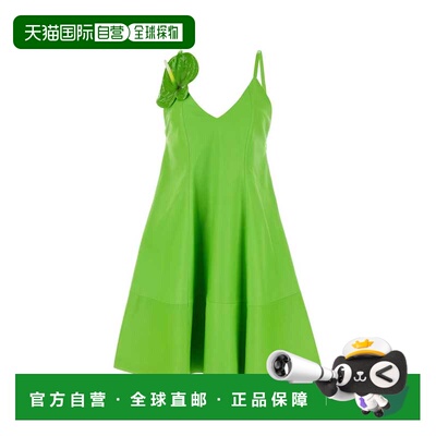 LOEWE 罗意威 女士 Fluo 绿色皮革迷你连衣裙 S540Y53L32FLUOGREE