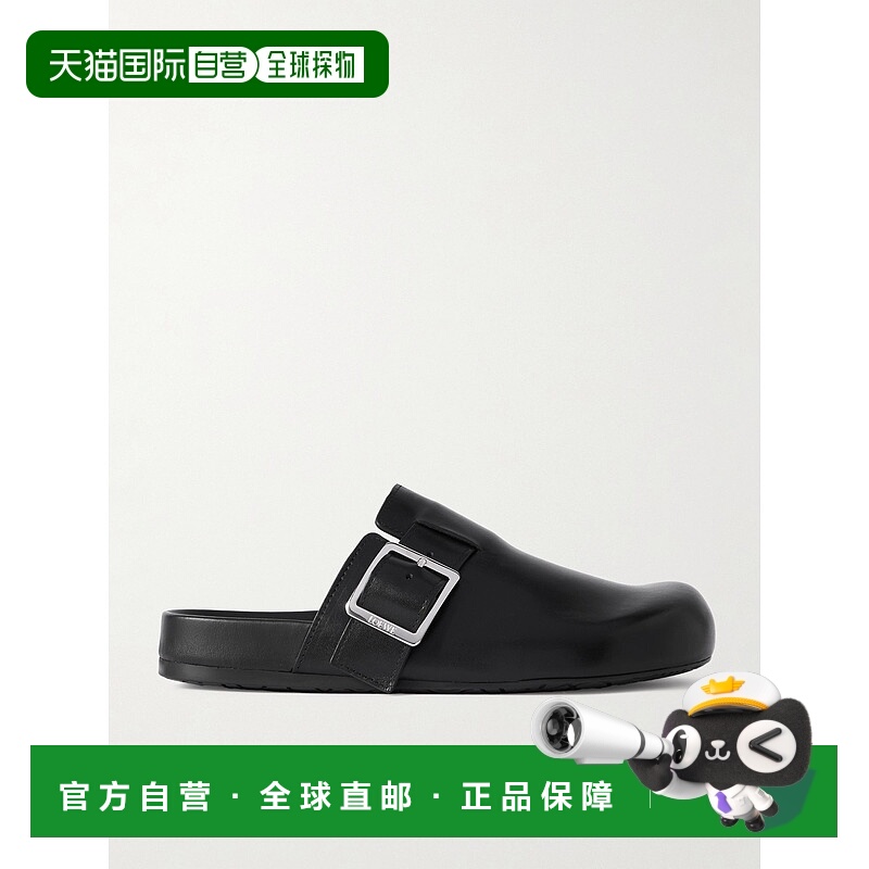 1h可退 潮奢 LOEWE 罗意威 男士 圆头平底拖鞋 M816V29X11
