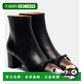 潮奢 Roi valentino 女士 1h可退 华伦天奴 Valet 皮质短靴