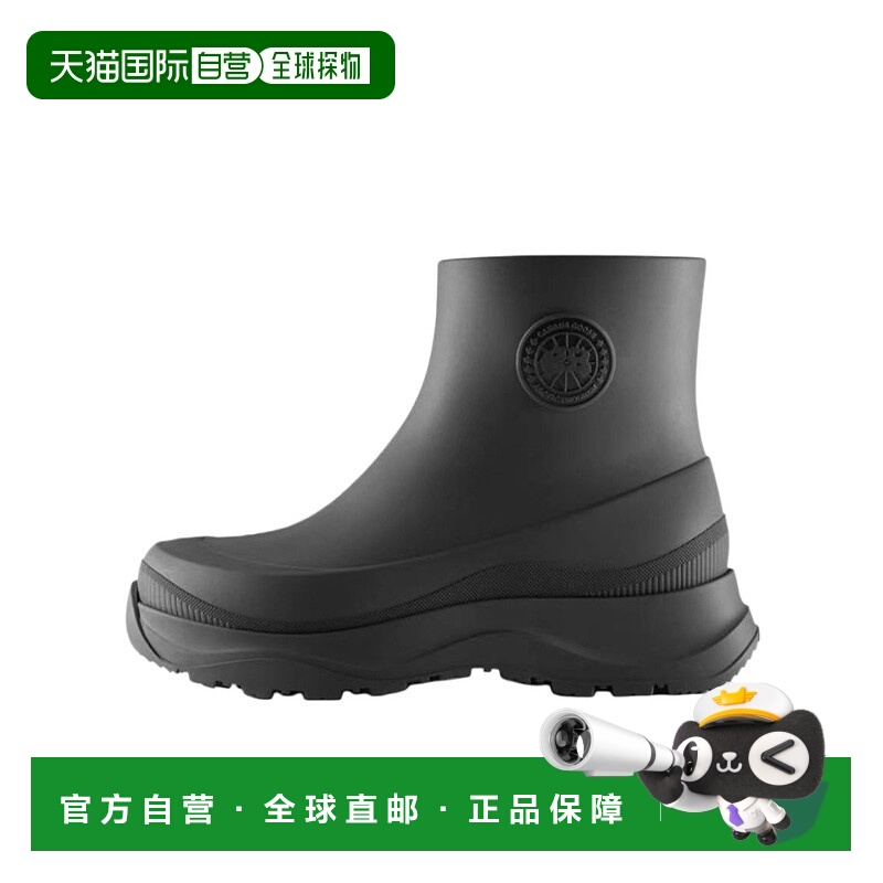 1h可退 CANADA GOOSE 女士高跟鞋 7793W61 SS2025 黑色 徽标短筒