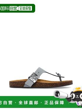 TORY BURCH 女士拖鞋 1509100100 SS2025 灰色 Suede mules女鞋