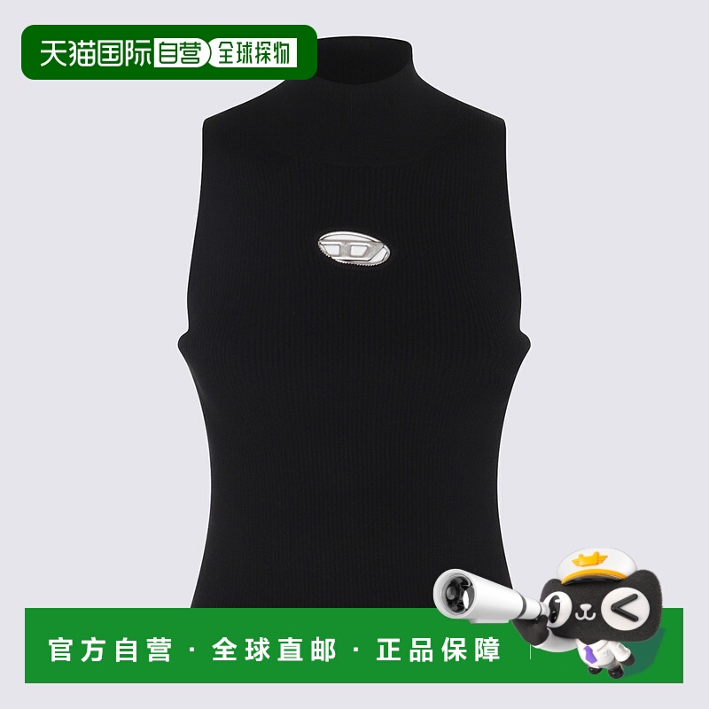 DIESEL 女士背心吊带 A130200DLAX9XX AW2025 黑色 t-shirt