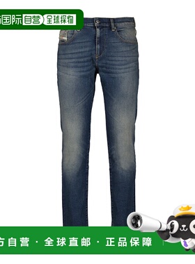 DIESEL 男士牛仔裤 A0356209M1601 AW2025 蓝色 腰带环牛仔裤