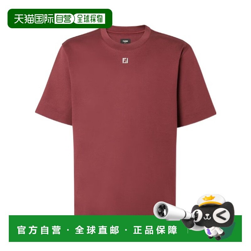 FENDI 男士T恤 FY0936ARYYF0HM6 CO 红色 T-SHIRT短袖