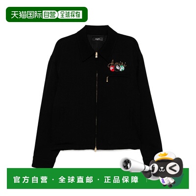 1h可退 AMIRI 男士夹克 AMOUBN1058BLACK SS2025 黑色 长袖休闲夹