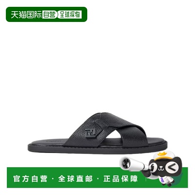 1h可退 奢淘 Fendi Squared FF 拖鞋 男 7X1932TDK凉鞋
