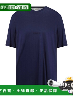 1h可退 潮奢 Saint Laurent 圣罗兰 男士 T恤 blue蓝色 舒适时尚