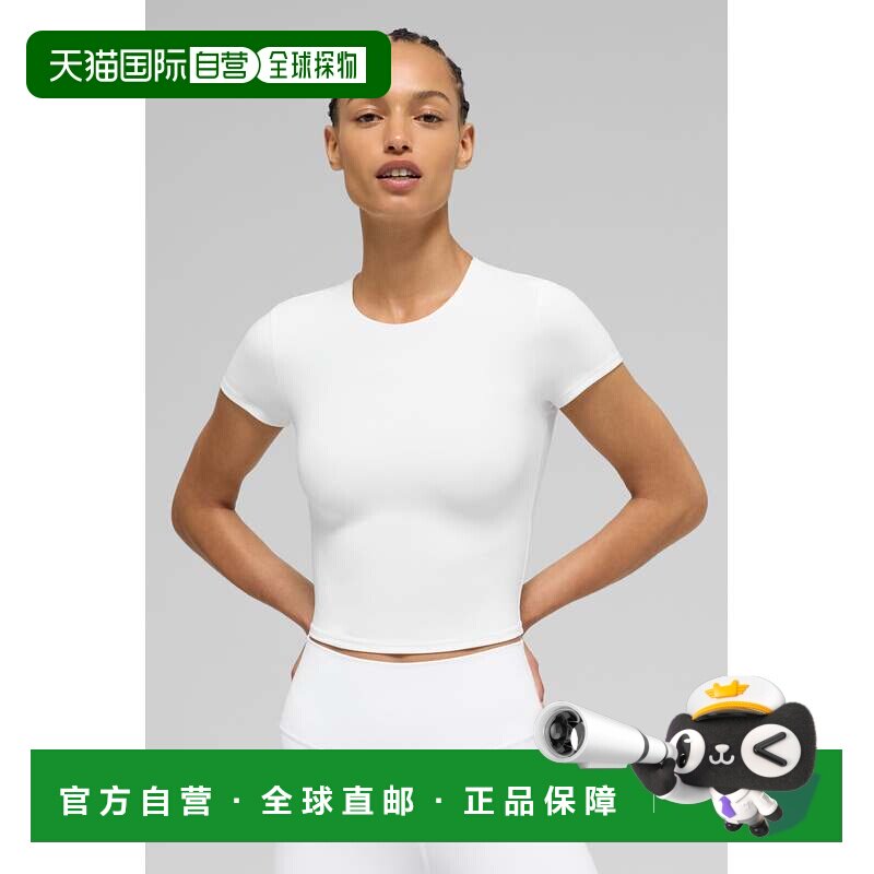 alo yoga  短款圆领简约百搭短袖  常规T恤 女款w1479r图片