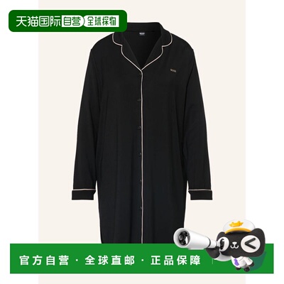 1h可退 BOSS 女士睡裙 100320962813000 CO 黑色 DREAMLINE Night