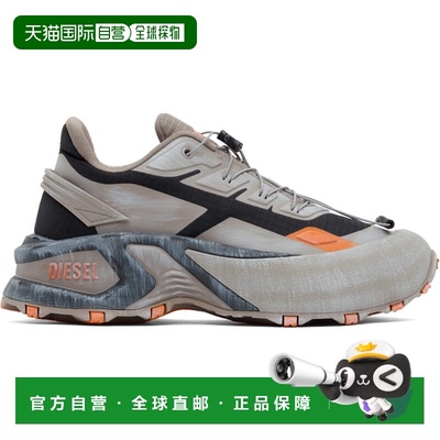 1h可退 潮奢 Diesel 迪赛 男士 灰色 D-Cage Runner 运动鞋 Y0344