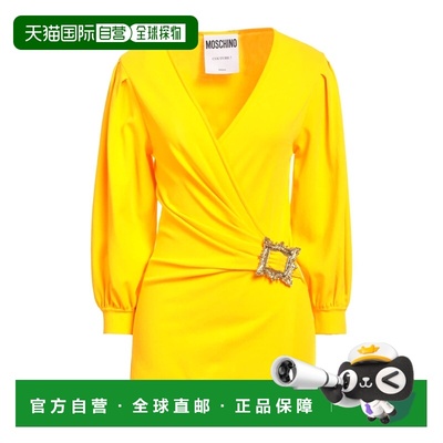 1h可退 潮奢 Moschino 莫斯奇诺 女士 毛衣 yellow黄色 舒适时尚