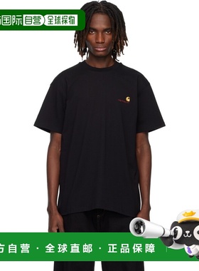 1h可退 潮奢 CARHARTT WIP 男士 黑色 S/S American Script T 恤