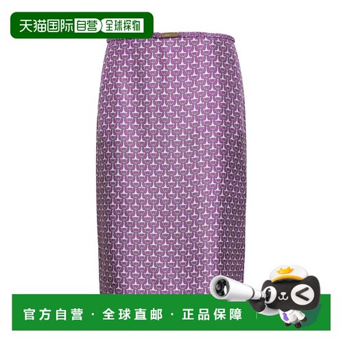GUCCI 女士半身裙 853416ZAUOO5794 SS2026 紫色 Horsebit Skirt
