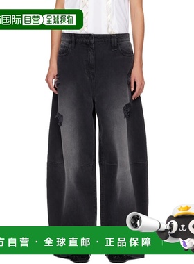 1h可退 潮奢 Simone Rocha 蒙娜 罗莎 女士 黑色 Embellished Wid