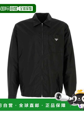 1h可退 潮奢 Prada 普拉达 男士 三角形标志拉链衬衫 SC847SOOO1W