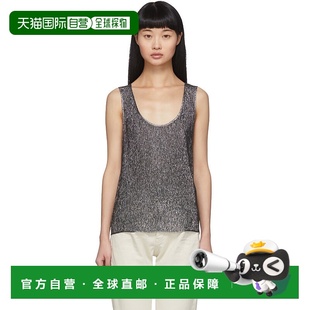 Laurent Saint 圣罗兰 女士 606943Y 1h可退 银色金银丝背心 潮奢