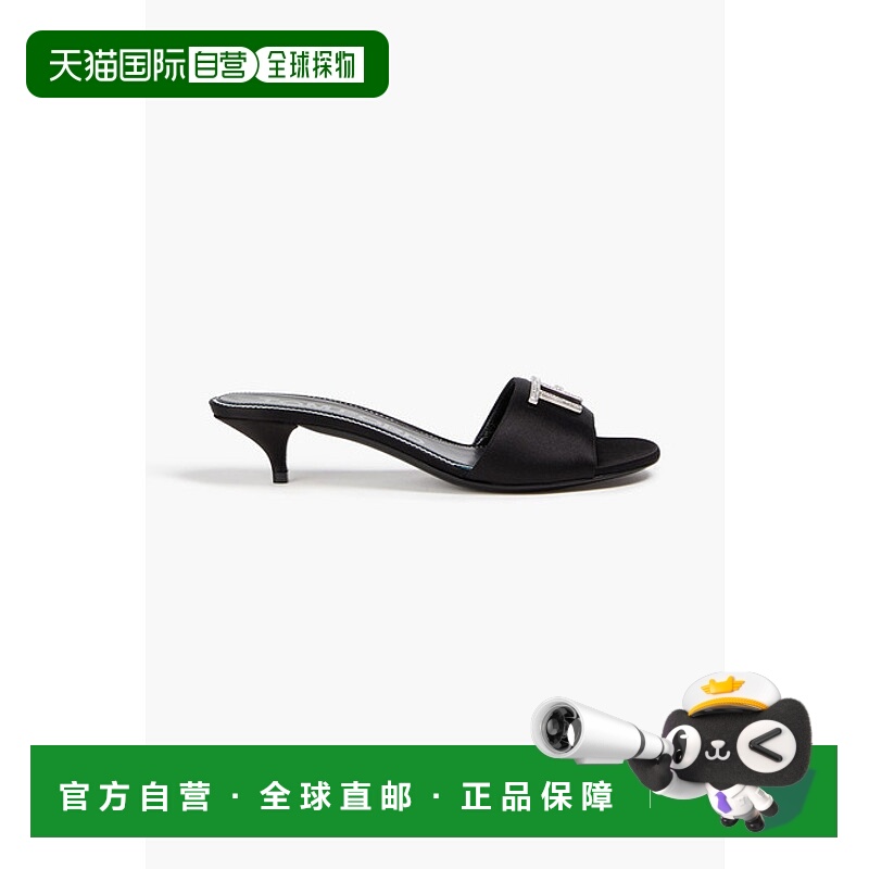 1h可退 潮奢 Tom Ford 汤姆 福特 女士 水晶装饰绸缎凉拖 W3227TS
