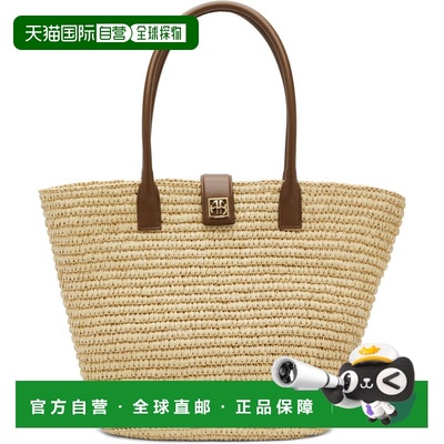 1h可退 潮奢 ANINE BING 女士 米色 Lou Monogram 托特包 A131122