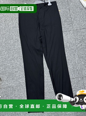 PRADA 男士休闲裤 SPG2918212VCF0002 SS2025 黑色 腰带环休闲裤