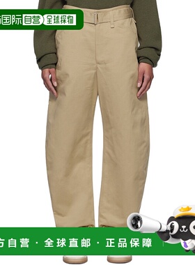 1h可退 潮奢 Lemaire 女士 米色 Belted Tapered 长裤 PA1159LF13