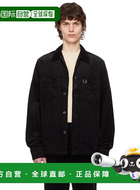 1h可退 潮奢 Fred Perry 弗莱德.派瑞 男士 黑色夹克 M8723灯芯绒