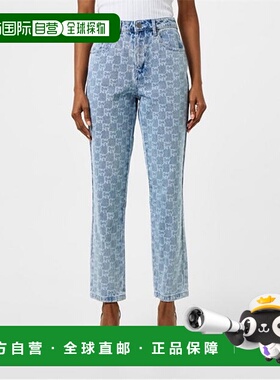 潮奢 Dkny 唐可娜儿 女士 牛仔裤 blue蓝色 舒适时尚直筒裤