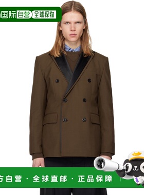 1h可退 潮奢 Sacai 男士 棕色 Suiting 西装外套 2603896M