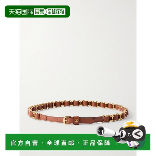 valentino 华伦天奴 女士 Logo精饰链条皮带腰带 9W2T0SX8KXA