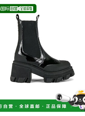 1h可退 潮奢 GANNI 甘尼 女士 Mid 短靴 S2705 black黑色 舒适时