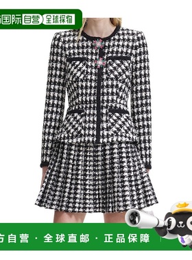 1h可退 SELF-PORTRAIT 女士半身裙 AW23117SBBLACK AW2023百褶裙