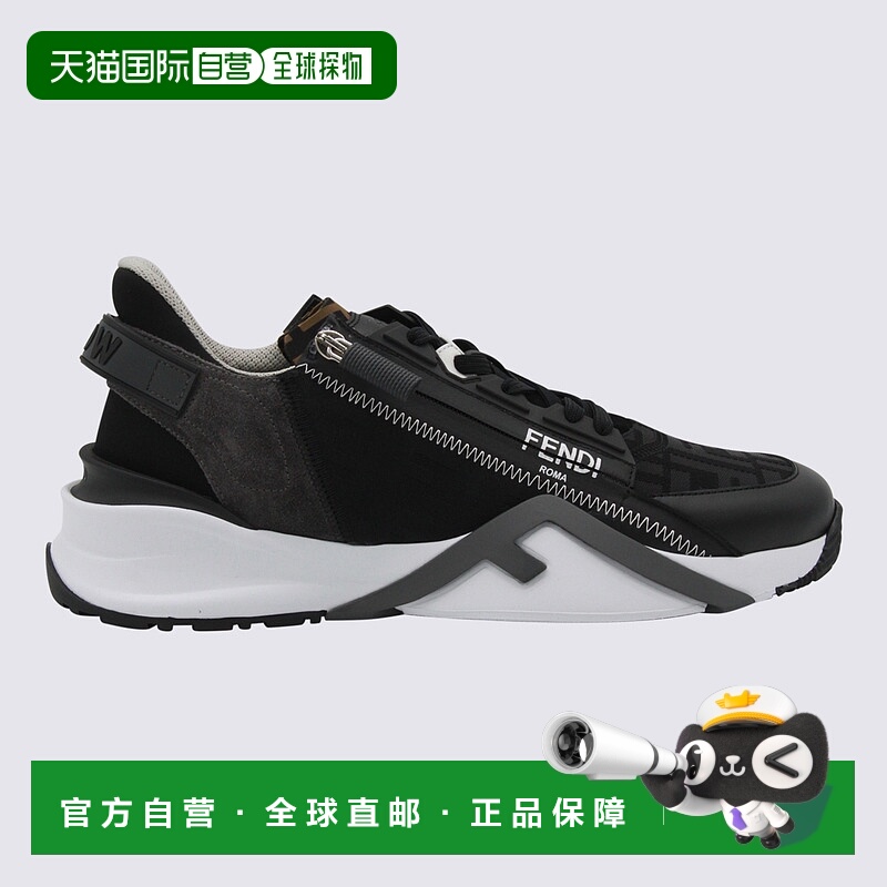 1h可退 FENDI 男士运动鞋 7E1392AY9WF1EX4 AW2025 黑色 Flow运动