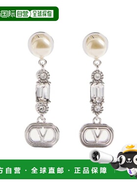 VALENTINO 女士耳饰 WJ0AI8WKDDFF SS2025 银色 椭圆形耳环