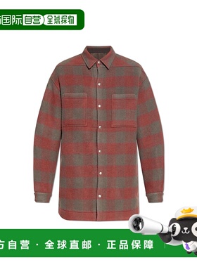 RICK OWENS 男士衬衫 RU02E1739WJP13P AW2025 红色