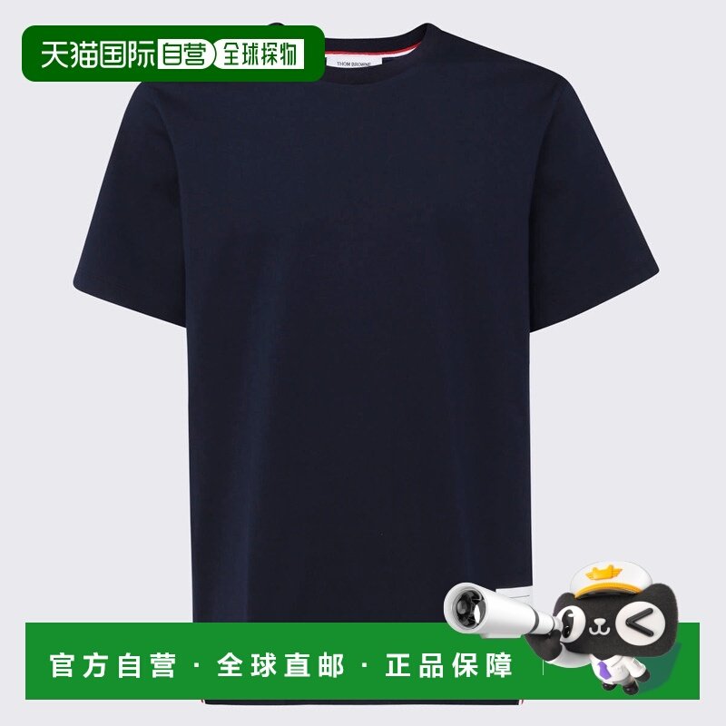 THOM BROWNE 男士T恤 MJS067A00042415 CO 蓝色 Blue cotton t-sh