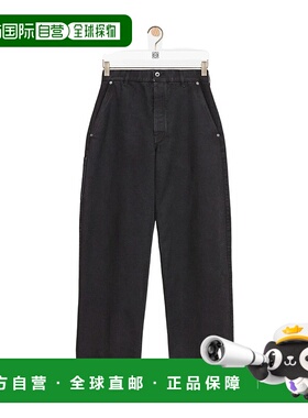 LOEWE 男士休闲裤 H526Y04WJH1110 CO 黑色 中腰直筒裤休闲裤