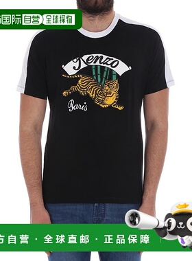 KENZO 男士T恤 5TS0194OE99 SS2018 黑色 Black T-shirt with tig
