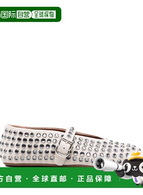 1h可退 潮奢 alaia 女士 水钻芭蕾平底鞋 AA3A029CK234